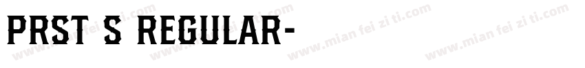 PRST S Regular字体转换